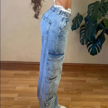 Jean Cargo Vintage pour Femme Lypsso