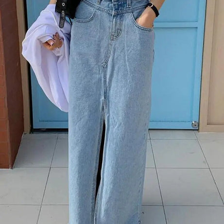 Jupe en jean été Vintage pour femmes Teko