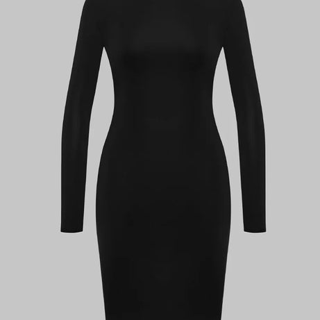Robe libertine - Robe midi sexy en mesh avec manches longues