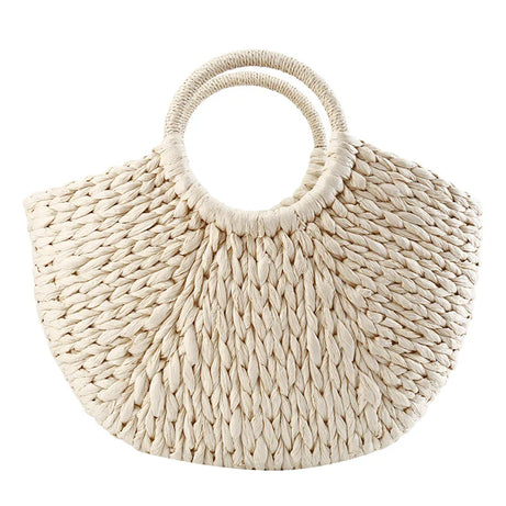 Sac à main paille tressée