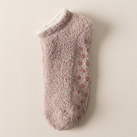 Chaussettes femme antidérapantes moelleuses