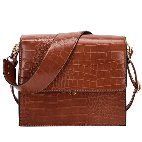 Sac Bandoulière Effet Croco