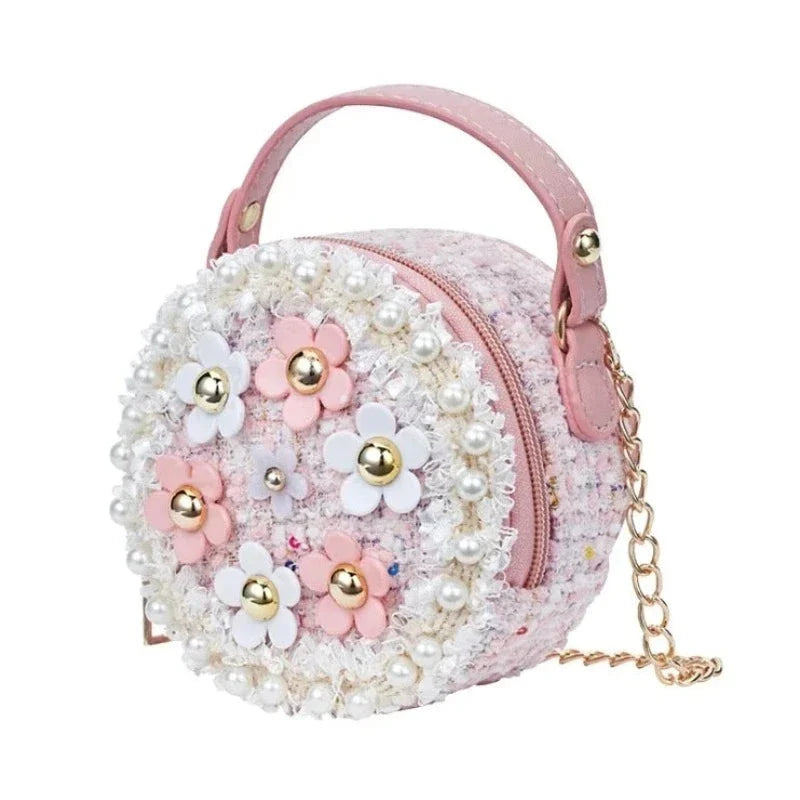 Sac à main fillette perle