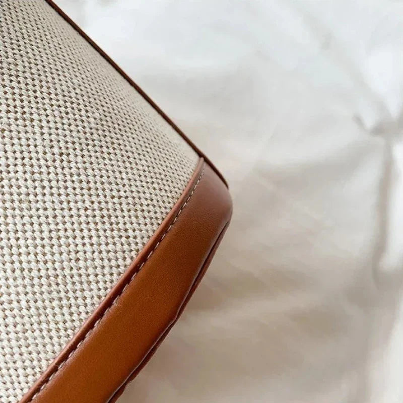 Sac à main seau beige clair tendance
