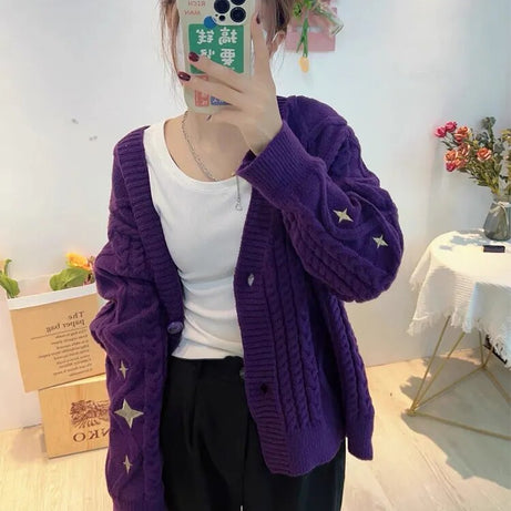 Pull à manches longues vintage pour femmes