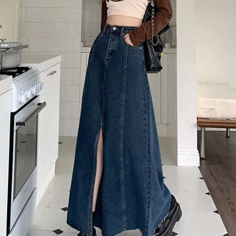 Jupe en jean vintage pour femme elizzy