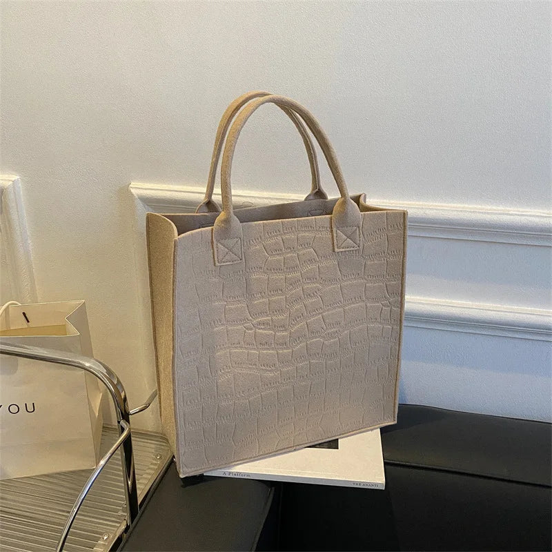 Sac Tote Effet Matelassé et Décontracté