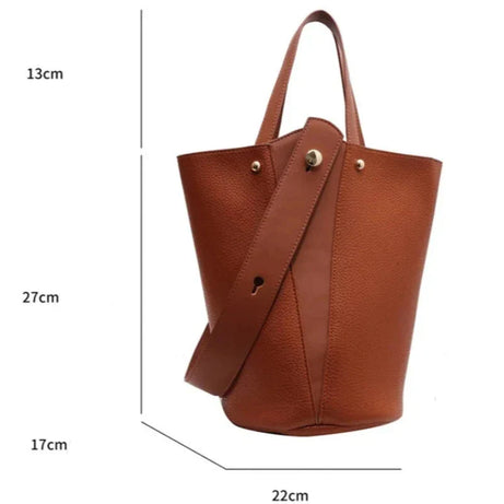 Sac Femme Seau Marron et Luxueux