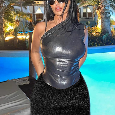 Robe de soirée deux pièces mini-jupe pour femmes - Windy