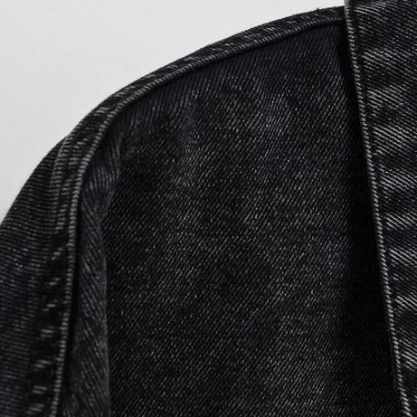 Veste en jean noir Rodéo