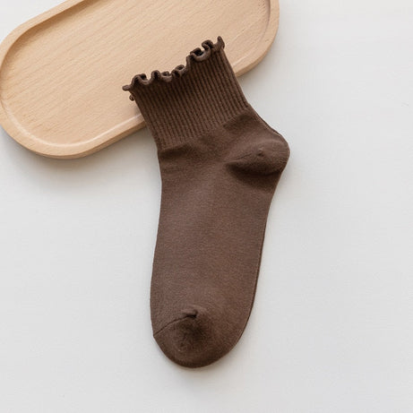 Chaussettes douces pour femmes avec finition ondulée Blakely