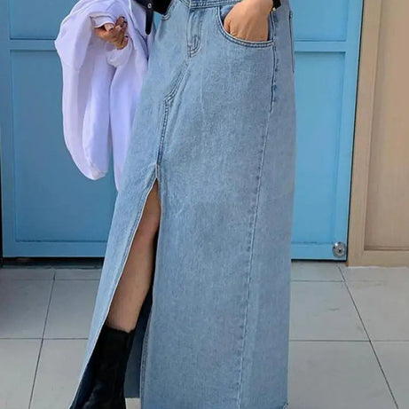 Jupe en jean été Vintage pour femmes Teko