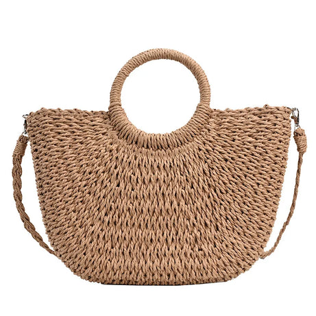 Sac à main paille bandoulière