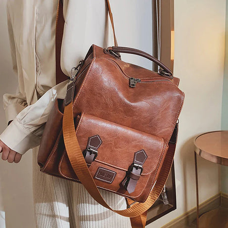 Sac Cartable Femme de Style Vintage
