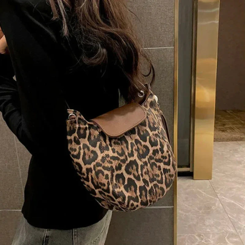 Sac à Main Souple Léopard pour Femme