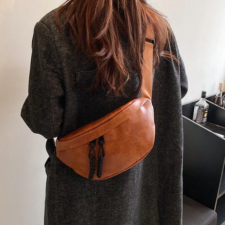 Sac à main banane cuir