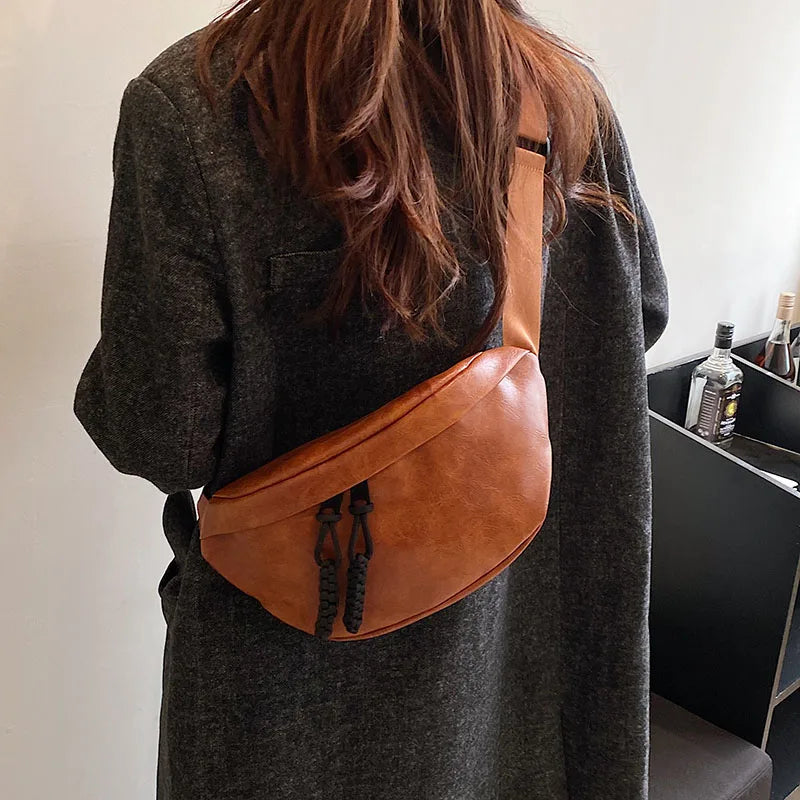 Sac à main banane cuir