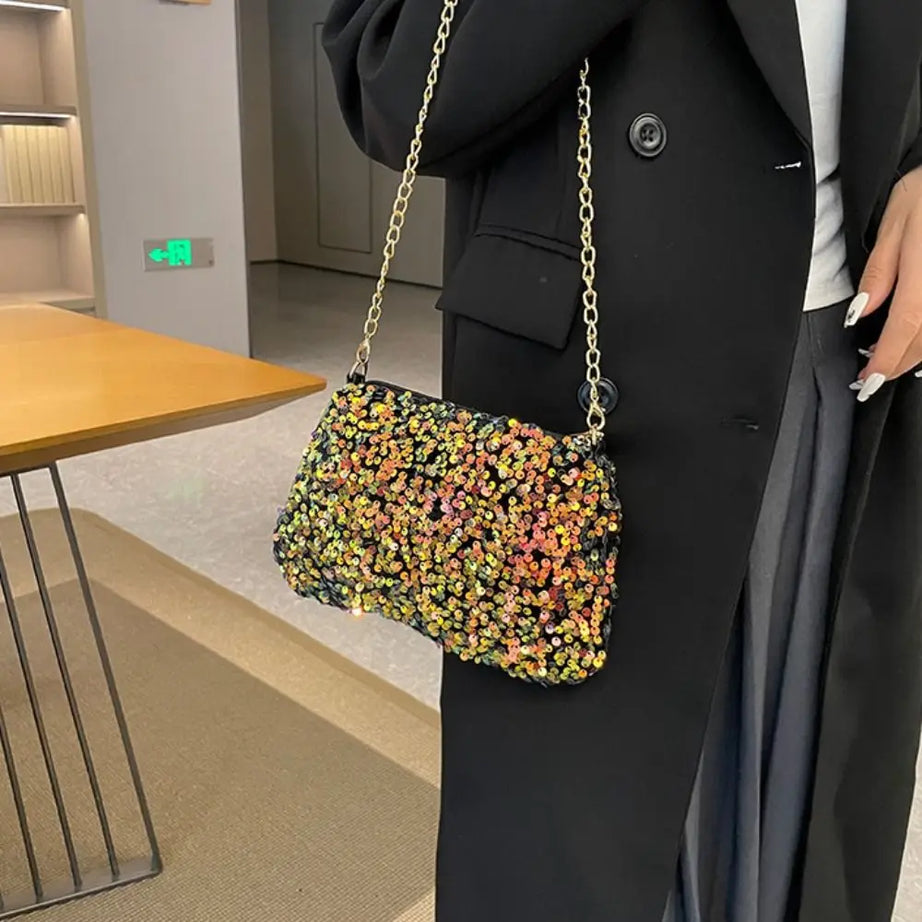 Petit sac à main paillette