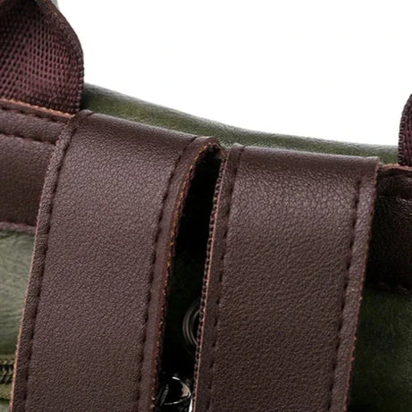 Sac à Main et à Dos Femme Élégant Kaki
