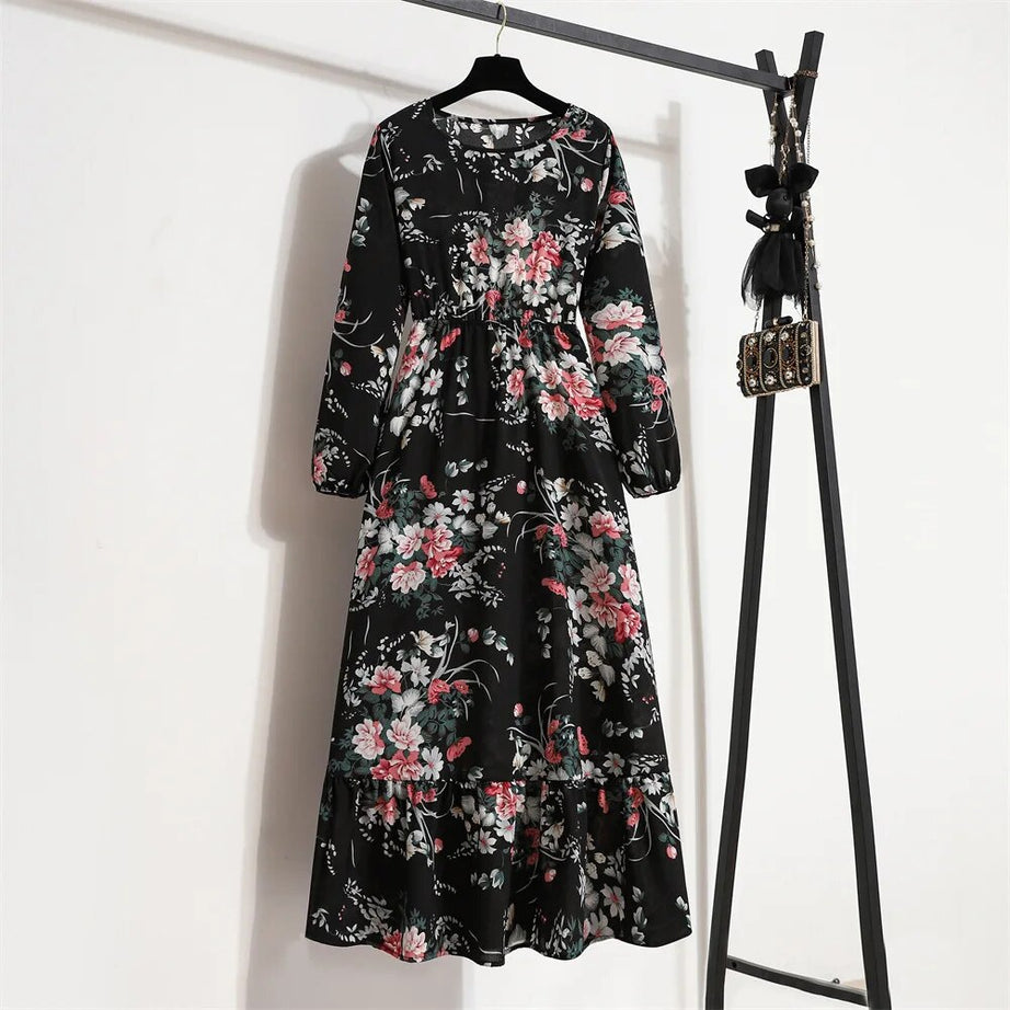 Robe bohème à imprimé floral pour femmes