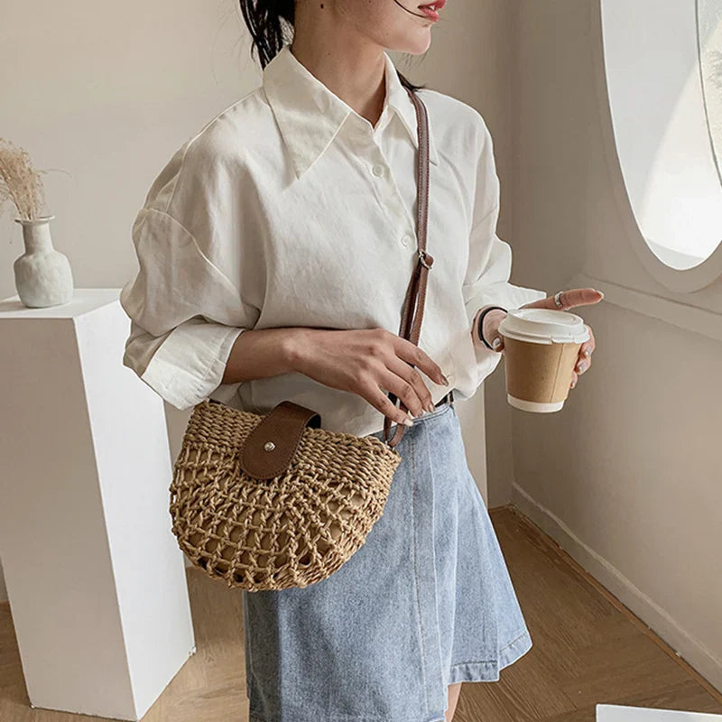 Sac à main paille femme