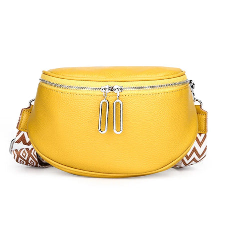 Sac à main banane cuir femme