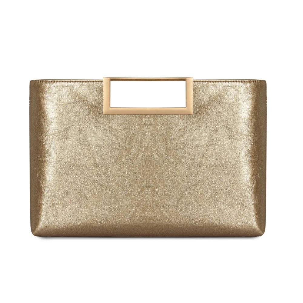 Sac à main doré pochette