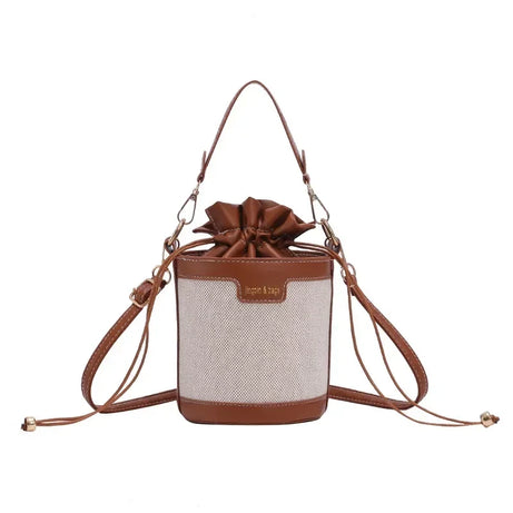 Sac à main seau beige clair tendance