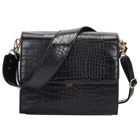 Sac Bandoulière Effet Croco