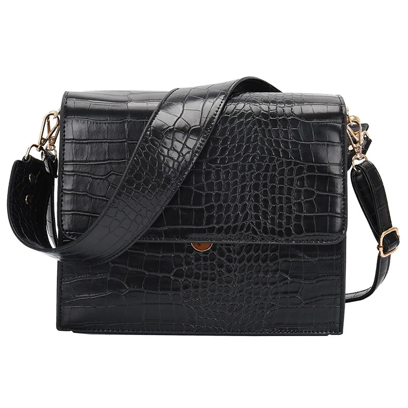 Sac Bandoulière Effet Croco