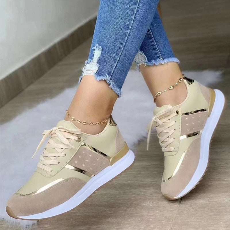 Lässige Sportschuhe für Damen, Patchwork – Pastev