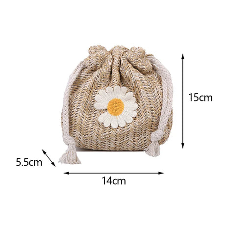 Sac Femme Bourse avec Pâquerette