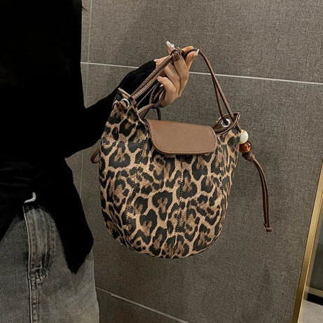 Sac à Main Souple Léopard pour Femme
