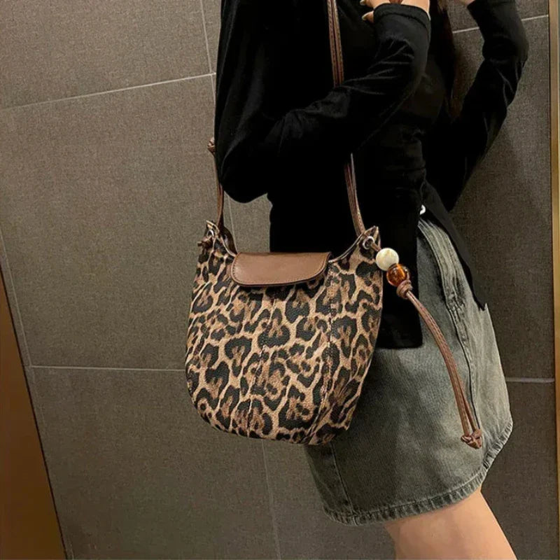 Sac à Main Souple Léopard pour Femme