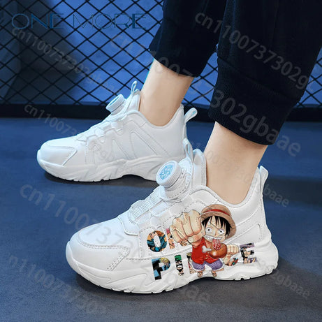 Chaussure manga one piece - Baskets confortables à imprimé Luffy pour