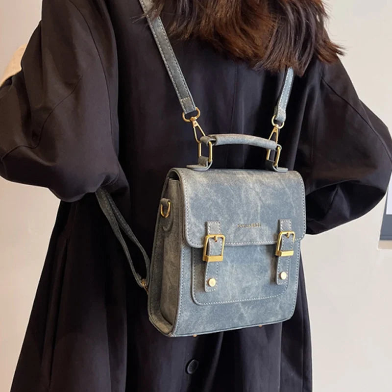 Sac Cartable Femme Bleu Design Élégant