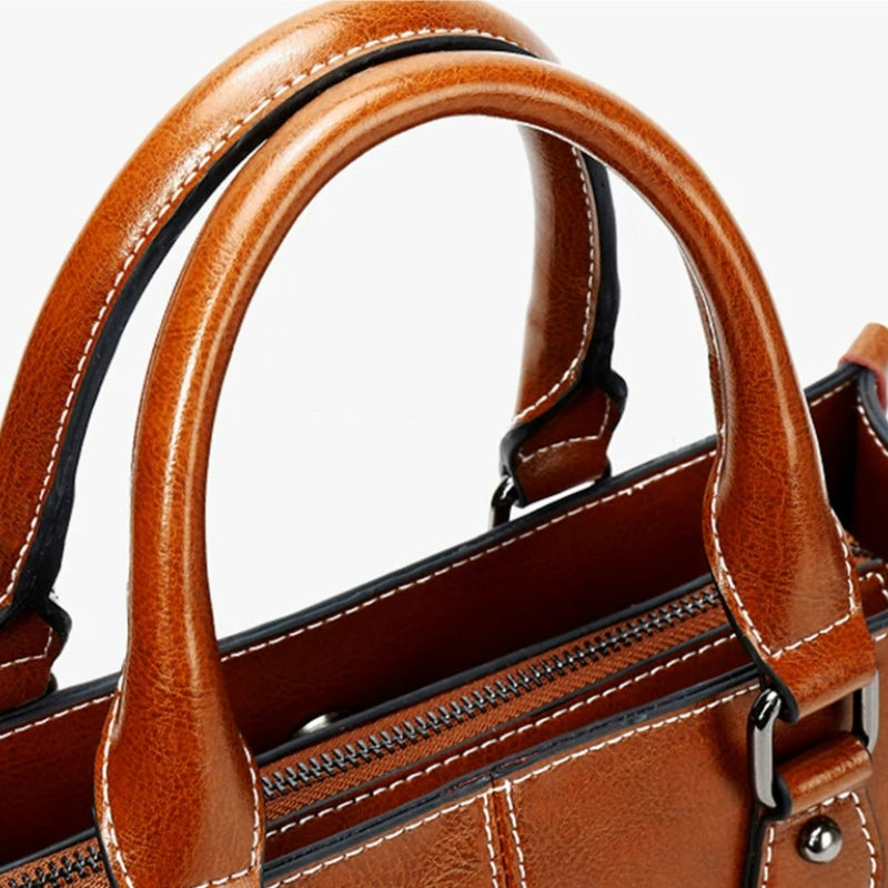 Sac à Main en Cuir Marron