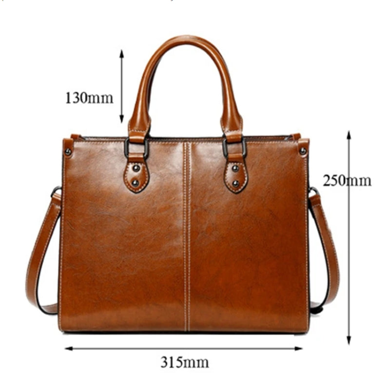 Sac à Main en Cuir Marron