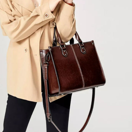 Sac à Main en Cuir Marron
