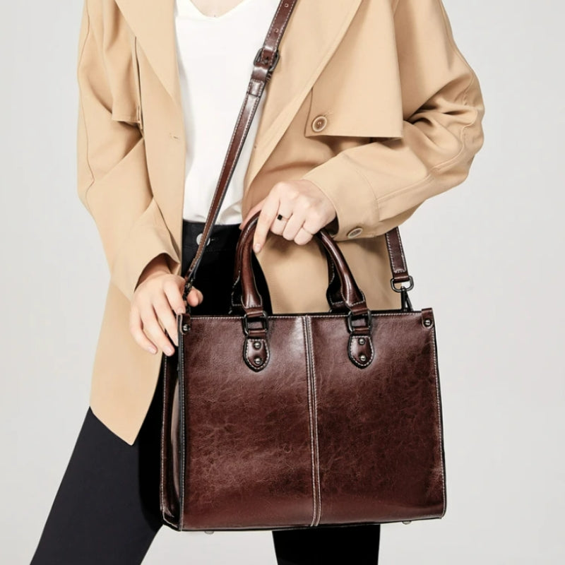 Sac à Main en Cuir Marron