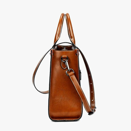 Sac à Main en Cuir Marron