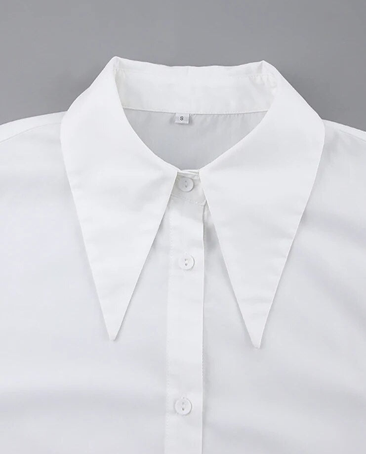 Weiße Schnürbluse für Damen Otten