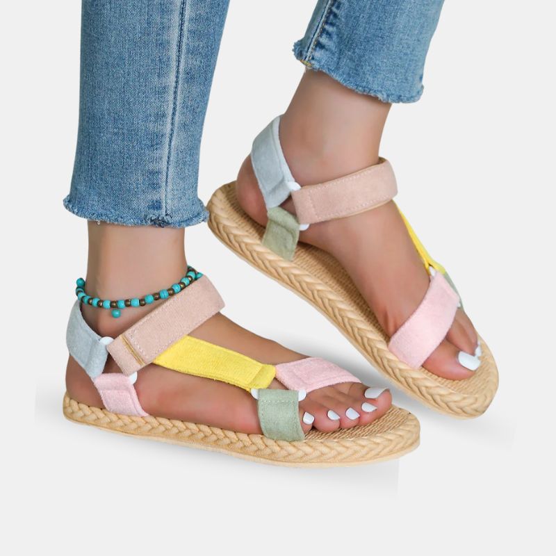 Sandale Scratch Femme Multicolore de Style Estival
