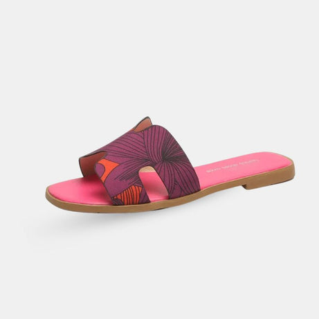 Sandale Style Tong à Design Floral
