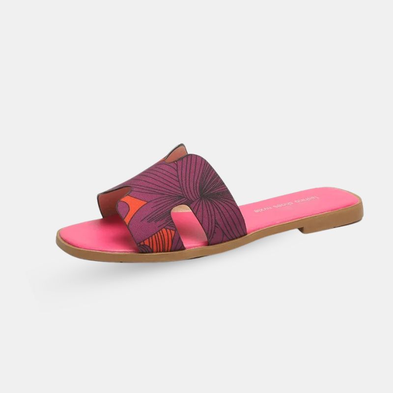 Sandale Style Tong à Design Floral