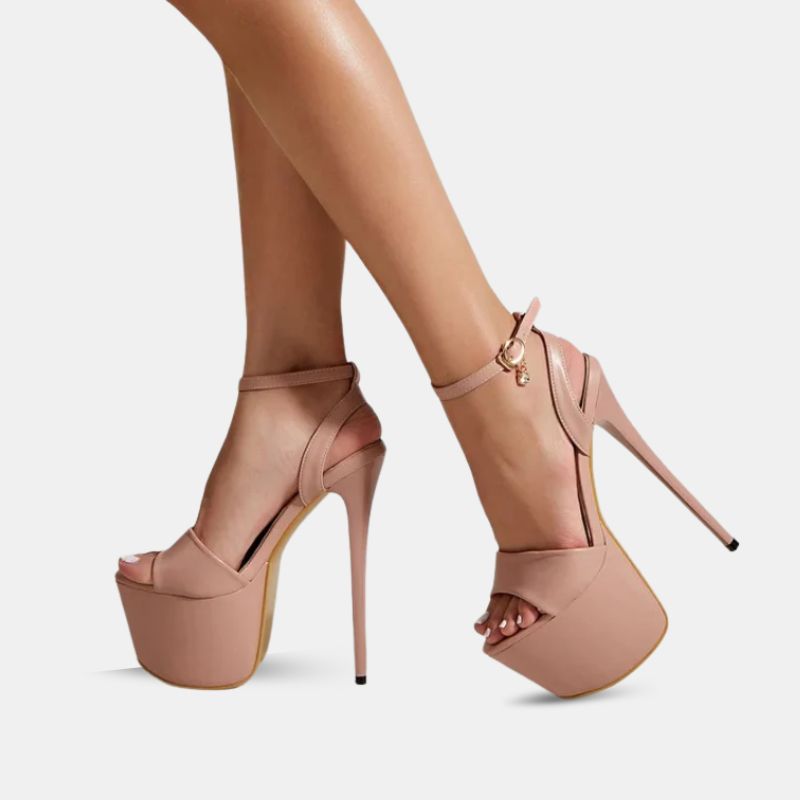 Sandale Talon Haut Femme avec Boucle de Cheville