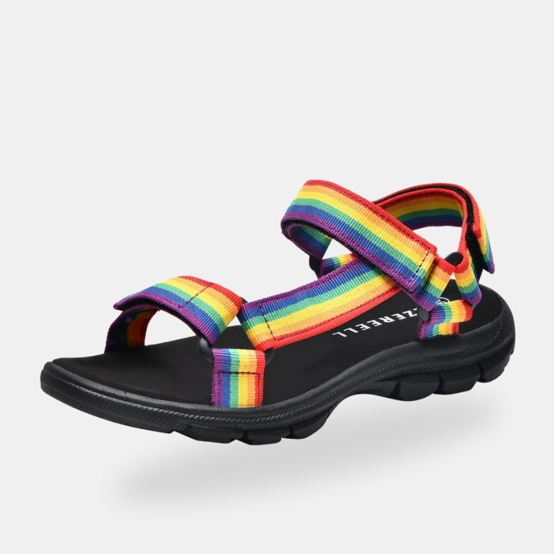 Sandale de Randonnée Femme avec Lanière Arc-en-Ciel