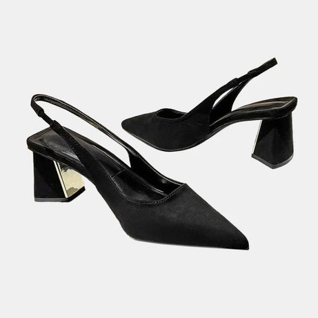 Sandales à Talons Épais avec Lanières Élégantes