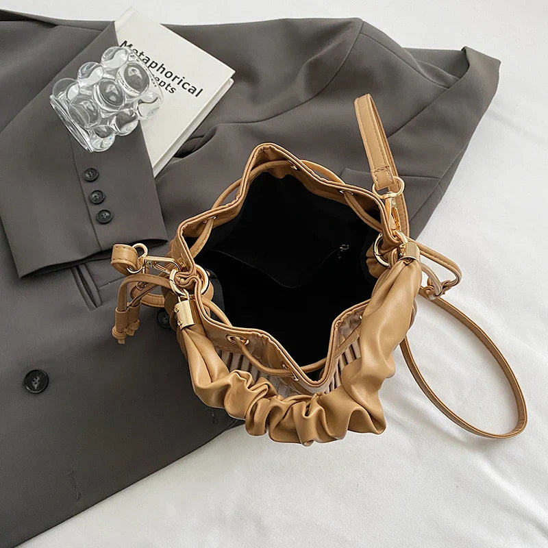 Sac Femme Bourse Bleu et Souple