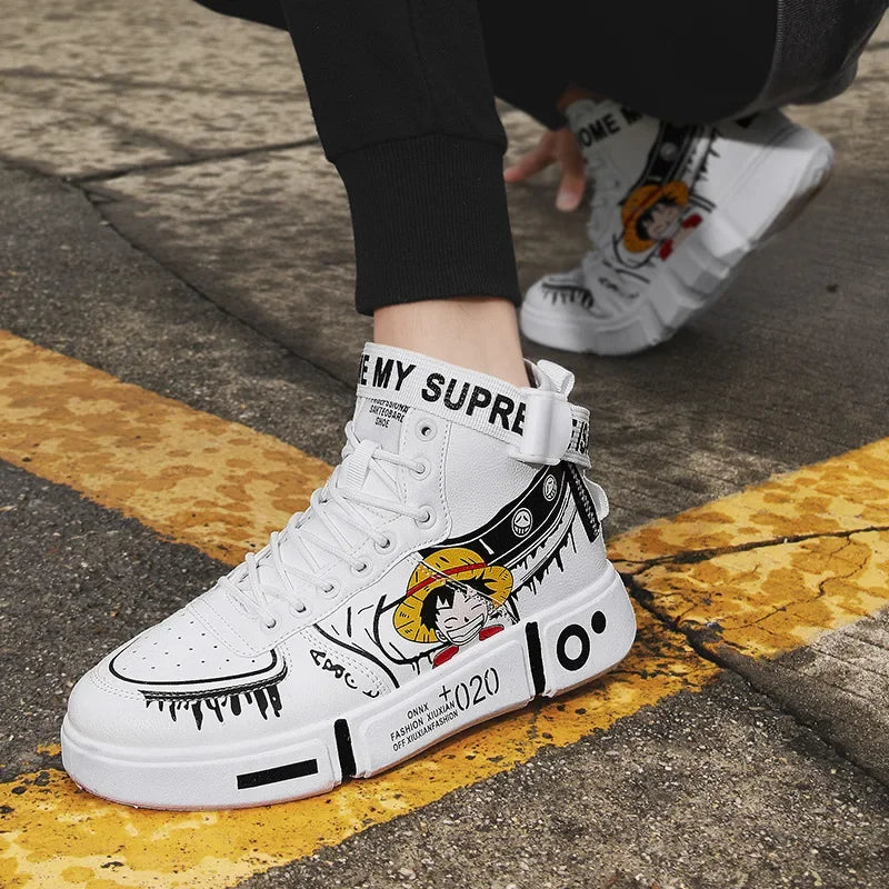 Chaussure manga one piece - Baskets hautes respirantes et antidérapantes